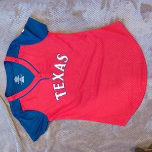 Texas rangers jersey mesh shirt